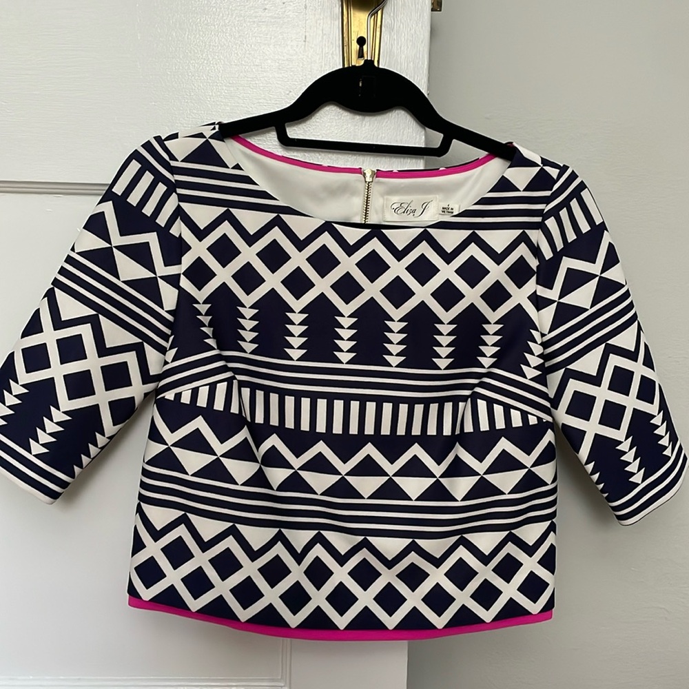 Eliza J zip up top